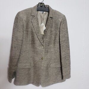 Barry Bricken Vintage Tweed Blazer size 14 new with tags.  Beautifully made